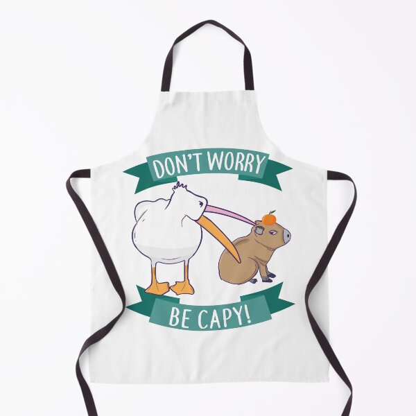 Item preview, Don't Worry, Be Capy. Capybara Orange Unbothered Funny designed and sold by alltheprints.