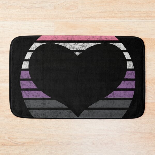 Item preview, 2022 Genderfluid Pride Flag Inspired Retro Sunset with heart silhouette designed and sold by MunsyArt.