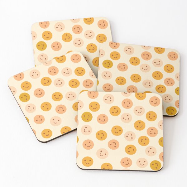 Item preview, Cute retro style - Happy smiley face print pattern designed and sold by RSDigitalPrintDesign.