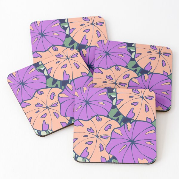 Item preview, Bright Pink Philodendron Tropical Leaves Pattern designed and sold by GraphicsClub.