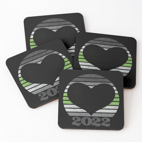 Item preview, 2022 Agender Gendervoid Pride Flag Inspired Retro Sunset with heart silhouette designed and sold by MunsyArt.