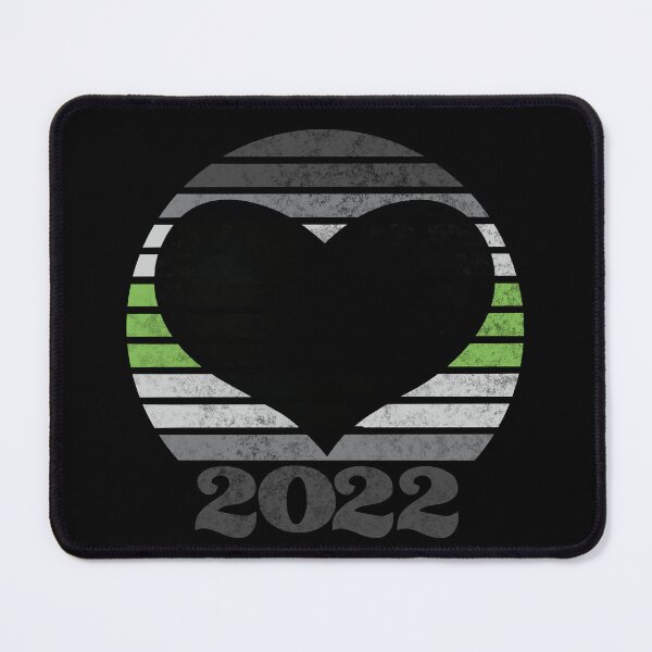 Item preview, 2022 Agender Gendervoid Pride Flag Inspired Retro Sunset with heart silhouette designed and sold by MunsyArt.