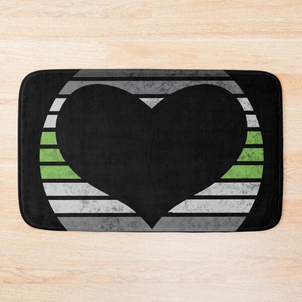 Item preview, 2022 Agender Gendervoid Pride Flag Inspired Retro Sunset with heart silhouette designed and sold by MunsyArt.