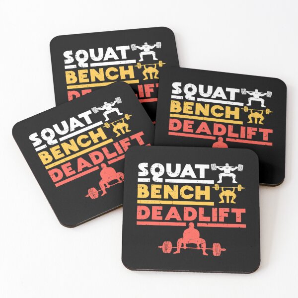 Item preview, Squat Bench Deadlift Workout Squat Bench Deadlift Essential T-Shirt designed and sold by monica45je.