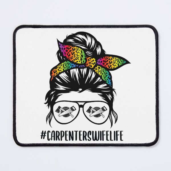 Item preview, Carpenters Wife Life Messy Bun Hair Woodworking designed and sold by nwaja-art.