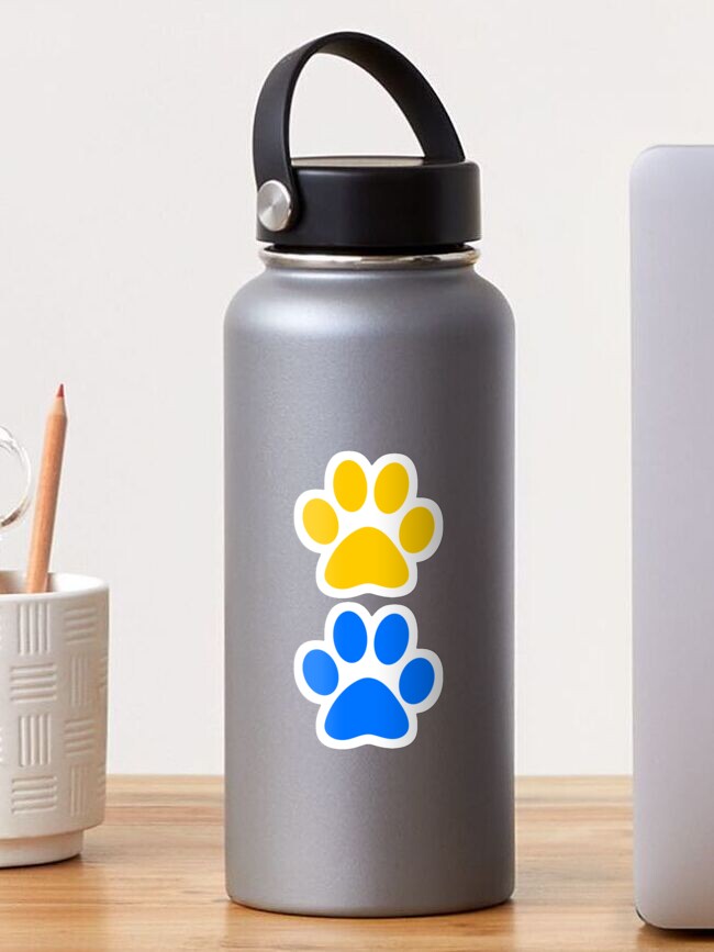 blue paws Dog Water Bottle with Clip