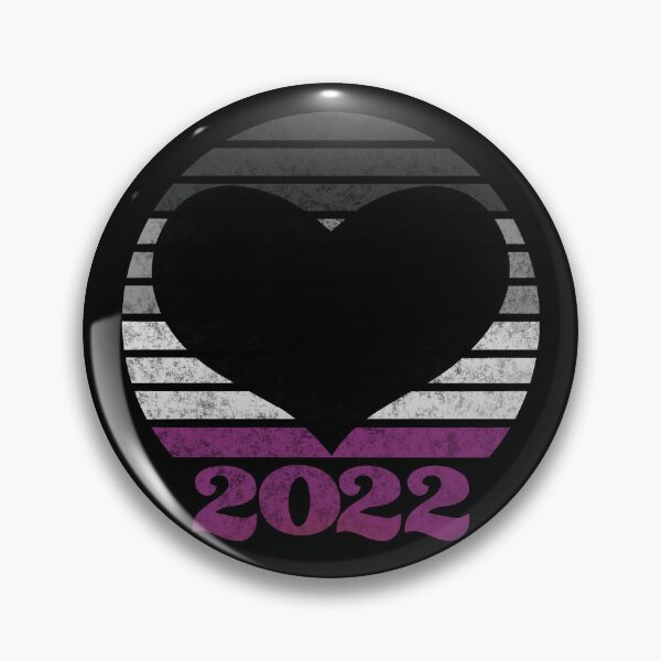Artikelvorschau, 2022 Ace Pride Flag inspirierter Retro-Sonnenuntergang mit Herzsilhouette entworfen und verkauft von MunsyArt.