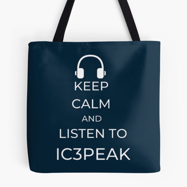 Item preview, IC3PEAK KEEP CALM AND LISTEN TO IC3PEAK (BLACK)         designed and sold by MunsterIce.