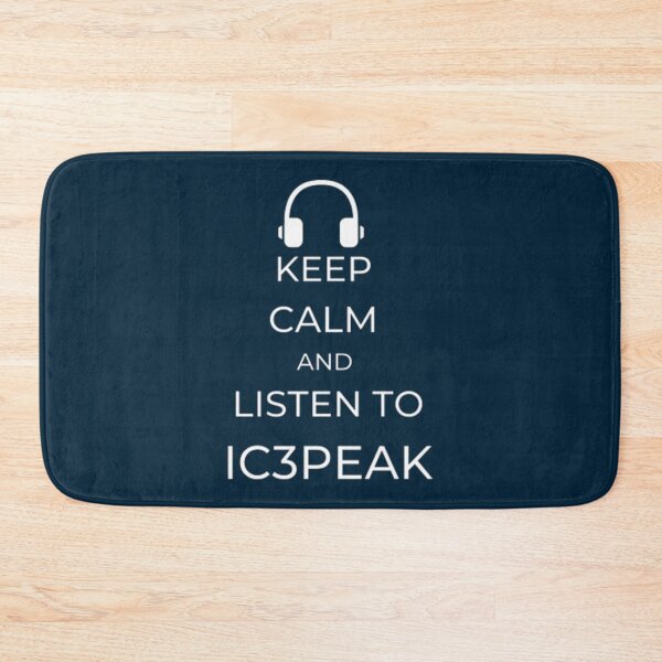 Item preview, IC3PEAK KEEP CALM AND LISTEN TO IC3PEAK (BLACK)         designed and sold by MunsterIce.