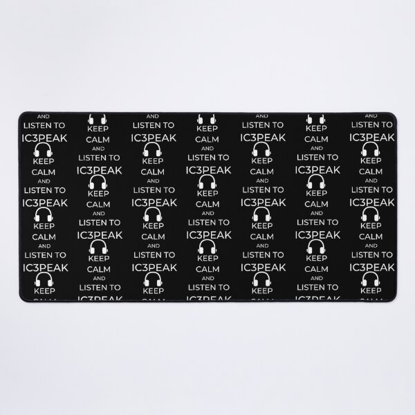 Item preview, IC3PEAK KEEP CALM AND LISTEN TO IC3PEAK (BLACK)         designed and sold by MunsterIce.