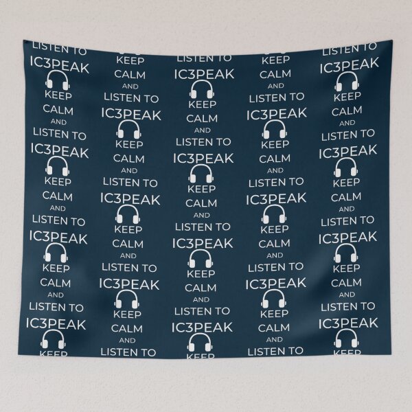 Item preview, IC3PEAK KEEP CALM AND LISTEN TO IC3PEAK (BLACK)         designed and sold by MunsterIce.