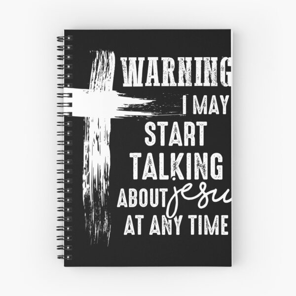 Item preview, Warning I May Start Talking About Christ At Any Time Graphic Cross God In My Heart designed and sold by nedrae.