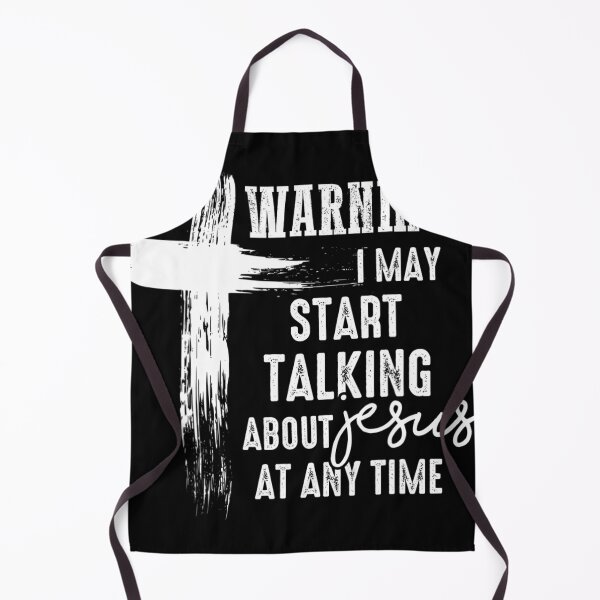 Item preview, Warning I May Start Talking About Christ At Any Time Graphic Cross God In My Heart designed and sold by nedrae.