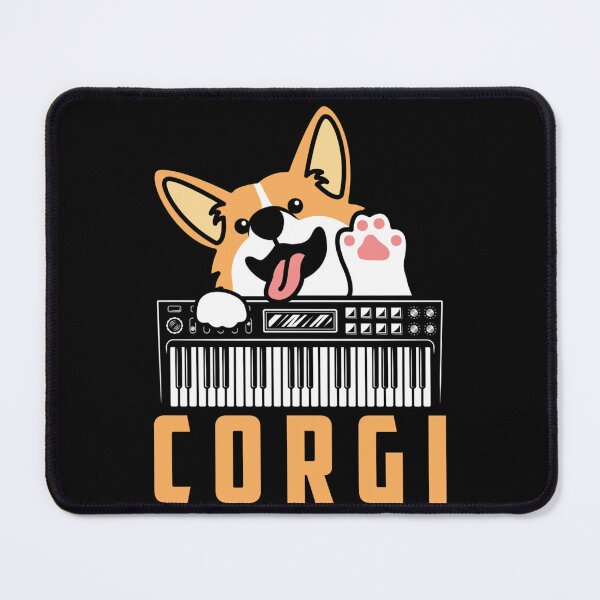 Item preview, Corgi Dog Analog Drum Machine Keyboard Synthesizer Sticker designed and sold by colonjohan.