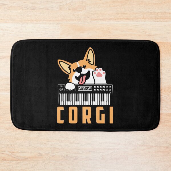 Item preview, Corgi Dog Analog Drum Machine Keyboard Synthesizer Sticker designed and sold by colonjohan.