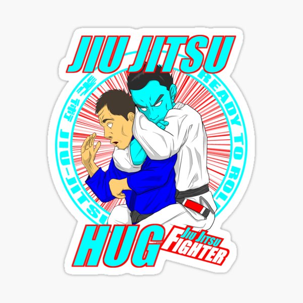 Jiu Jitsu Hug BJJ T Shirt Sticker