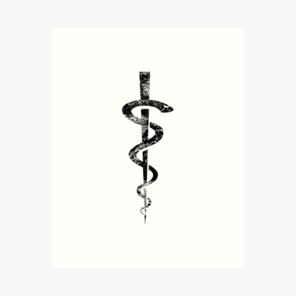 Rod Asclepius Art Prints for Sale | Redbubble Rod Asclepius Art Prints for Sale | Redbubble