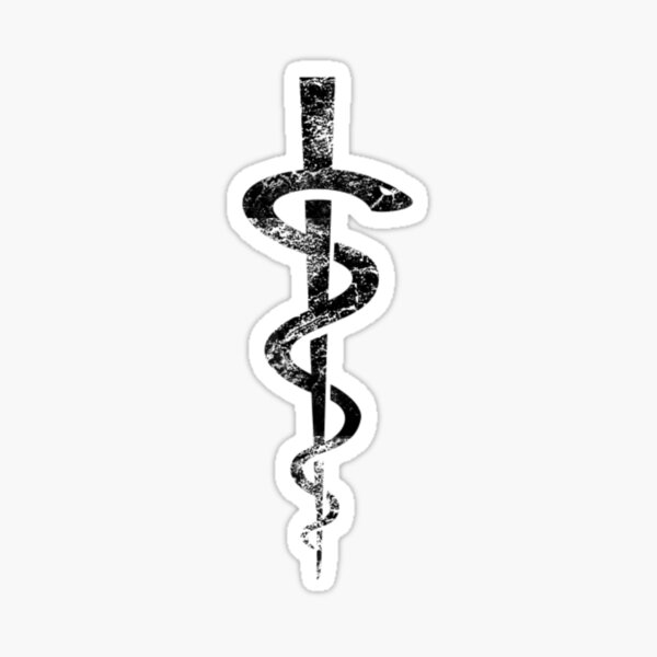 Rod of Asclepius Art Print by YaUli  Society6