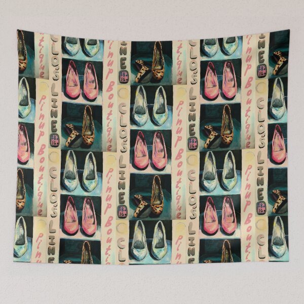 Item preview, Pinup Boutique Stiletto High Heels Number 2 Acrylic Painting  designed and sold by ClosLineDesigns.