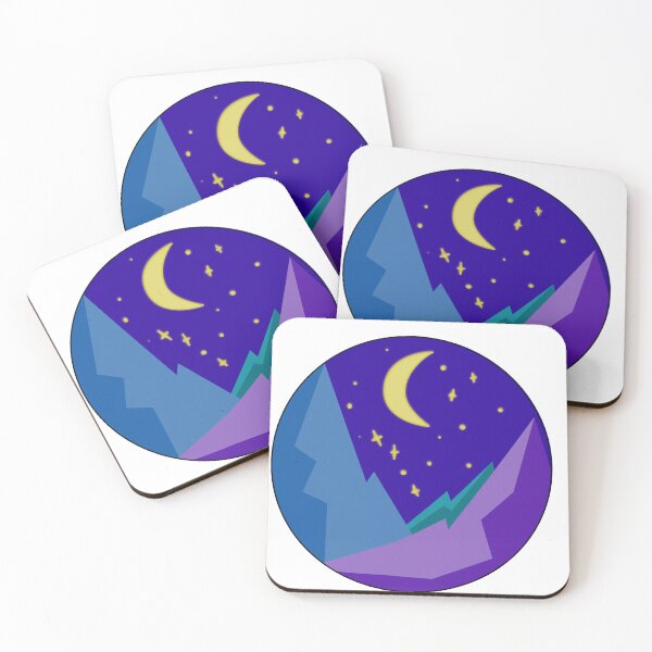 Item preview, Moonlit mountains designed and sold by RandiMullins.