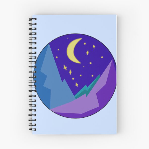 Item preview, Moonlit mountains designed and sold by RandiMullins.