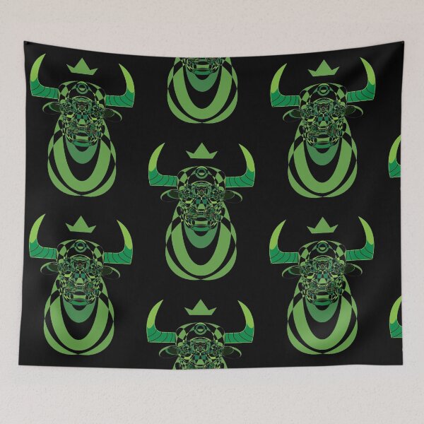 Item preview, Geometric Green Bull designed and sold by Ross Macdonald.