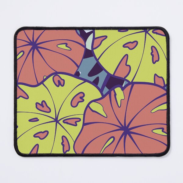 Item preview, Orange Philodendron Tropical Leaves Pattern designed and sold by GraphicsClub.