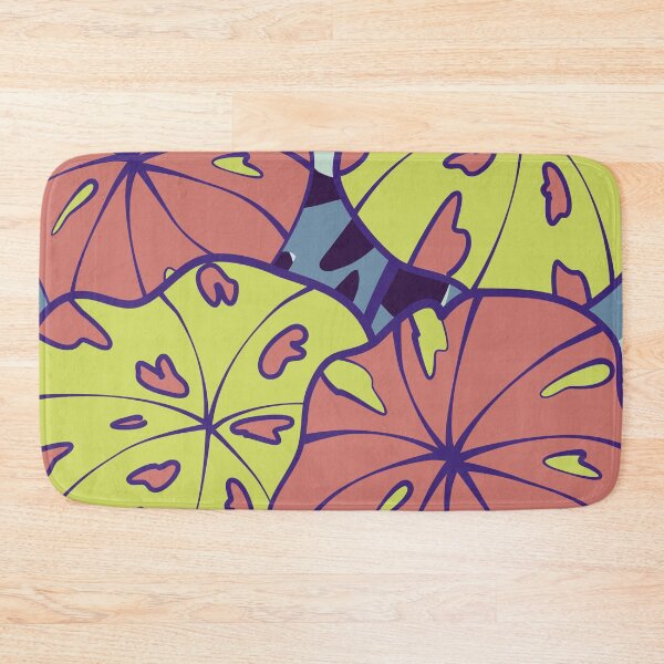 Item preview, Orange Philodendron Tropical Leaves Pattern designed and sold by GraphicsClub.