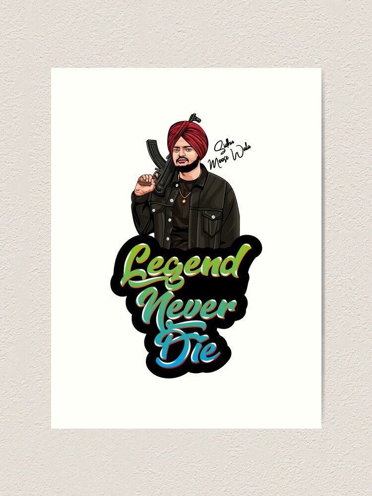 "Legend Never Die Rip Justice For Sidhu Moose Wala Forever india Flag