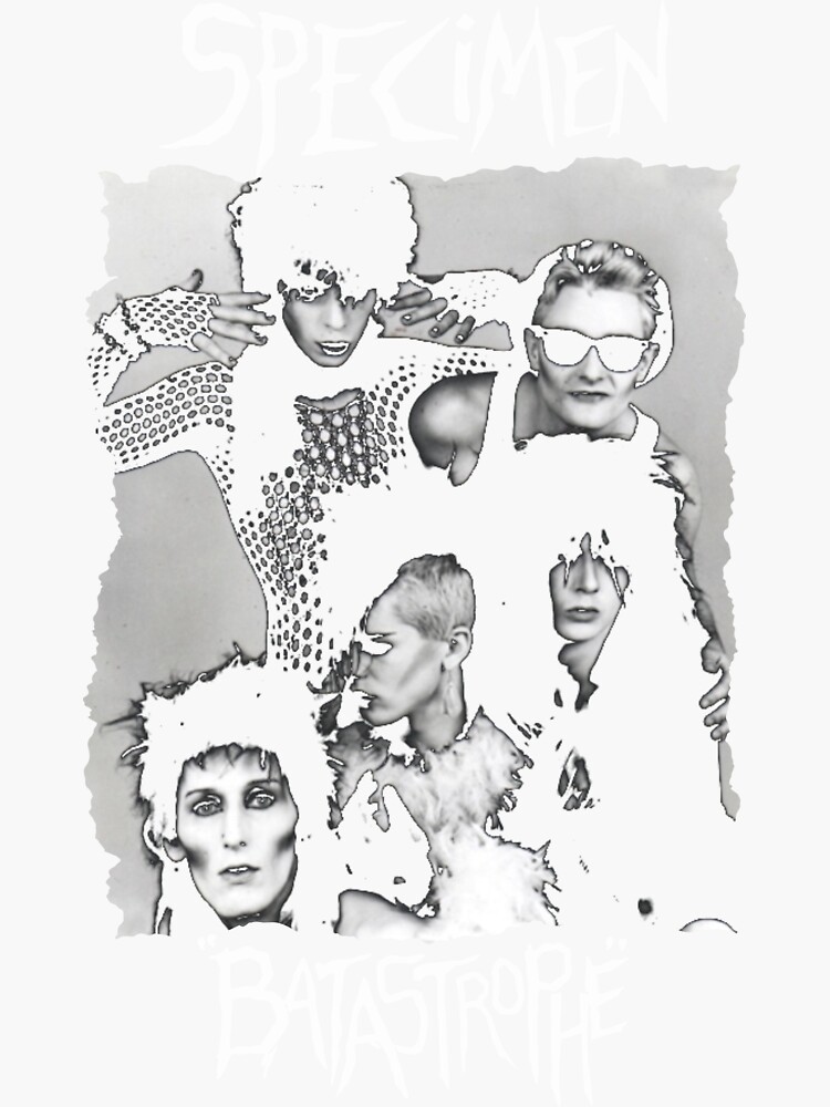 "SPECIMEN BAND GROUP MUSIC " Sticker for Sale by aloregu Redbubble