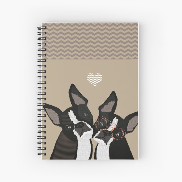boston terriers love Spiral Notebook