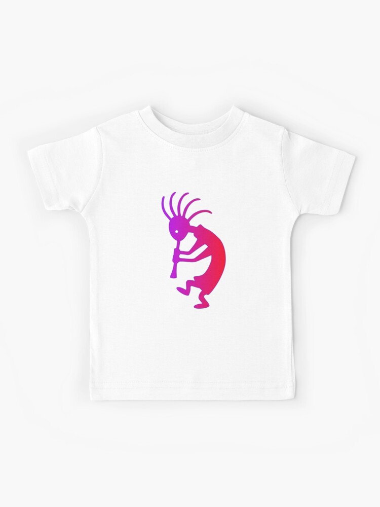 Kids Kokopelli Illustration Indigenous Southwestern Art Tshirt