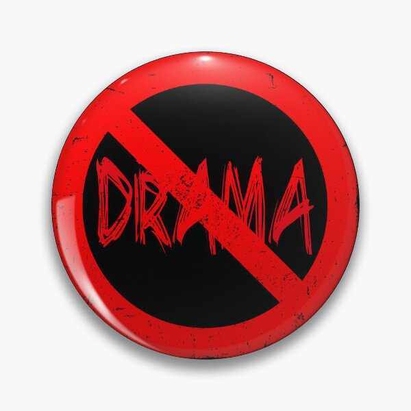 Item preview, No Drama (No Symbol Sign • Trending Viral Quote • Not Permitted) designed and sold by SassyClassyMe.