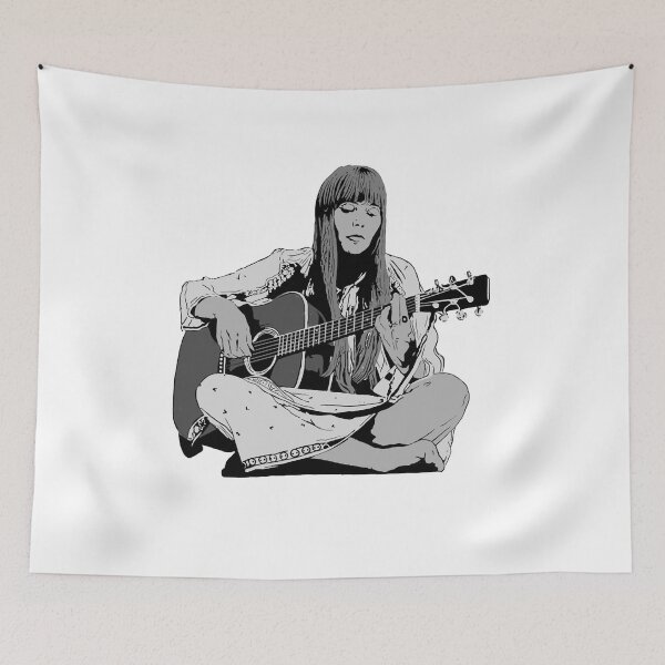 Item preview, Convince Catchy Lyrics With Emotion Humor Joni Mitchell - Shaded Cute Fan designed and sold by CaulLessardra.