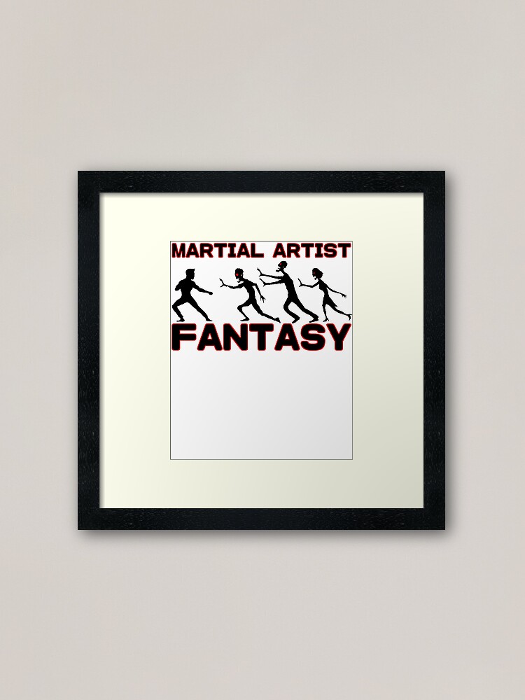 Martial Artist Fantasy Zombie Horde Framed Art Print By Eokako Redbubble