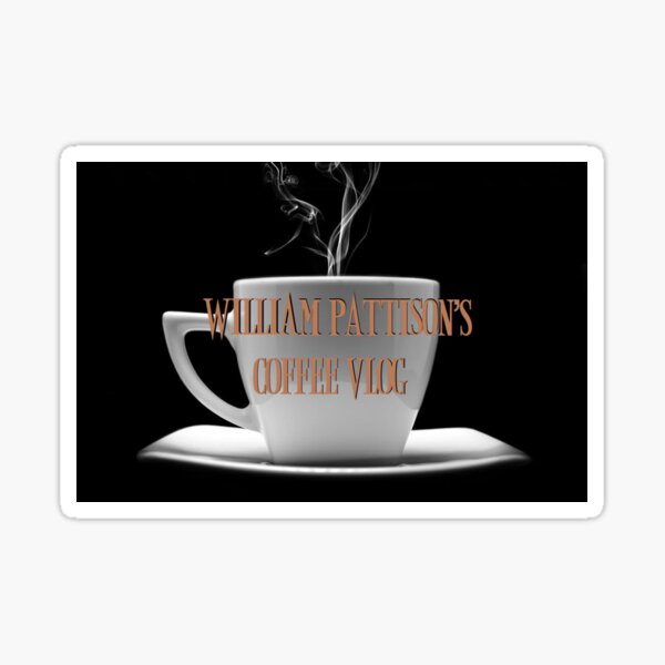 William Pattison Coffee Vlog Logo Sticker