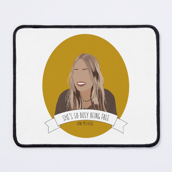 Item preview, Convince Catchy Lyrics With Emotion Humor Joni Mitchell &Quot;She'S So Busy Being Free&Quot;Retro Wa designed and sold by CaulLessardra.