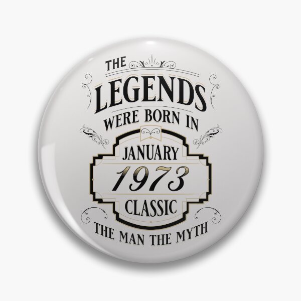 Item preview,  Legends Were Born In January 1973 Birthday Quotes For Men Women Vintage designed and sold by JooArtPrints  ★★★★★.