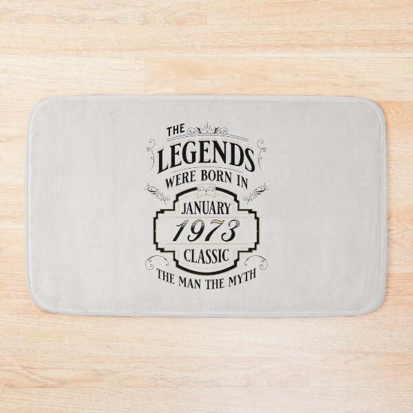Item preview,  Legends Were Born In January 1973 Birthday Quotes For Men Women Vintage designed and sold by JooArtPrints  ★★★★★.