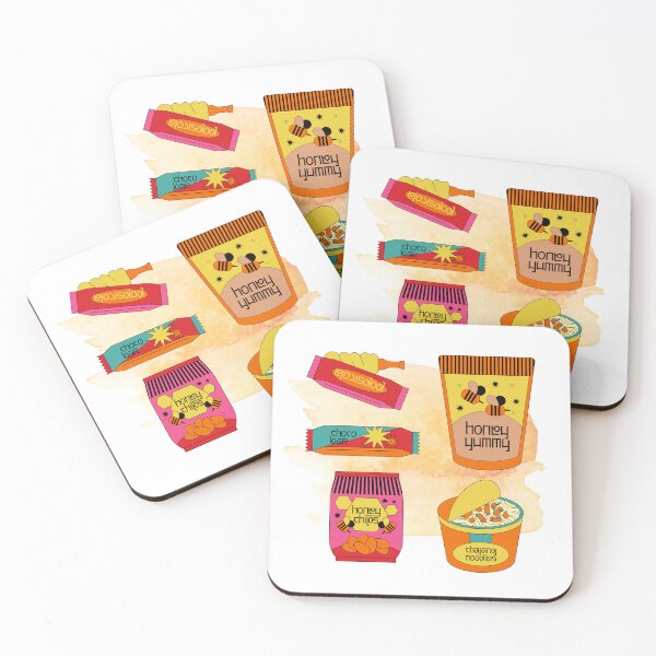 Item preview, Korean Snacks Honey Butter Nuts, Honey Butter Chips, Cola Popsicle, Chajang Noodles, Choco Bar  designed and sold by Keffy.