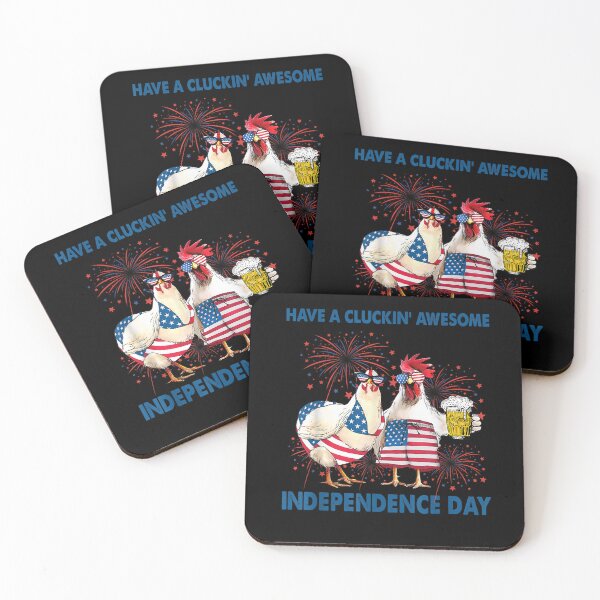 Item preview, Have a cluckin39; awesome independence day chickens and beer T-Shirt designed and sold by BehmeJenell.