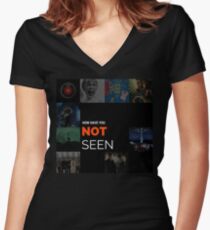 How Have You Not Seen Podcast Cover Women's Fitted V-Neck T-Shirt
