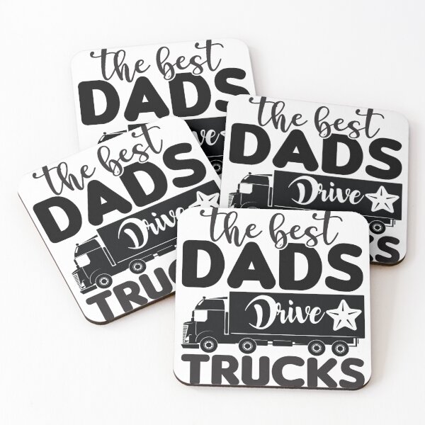 Item preview, The Best Dads Drive Trucks designed and sold by BLKHAS.