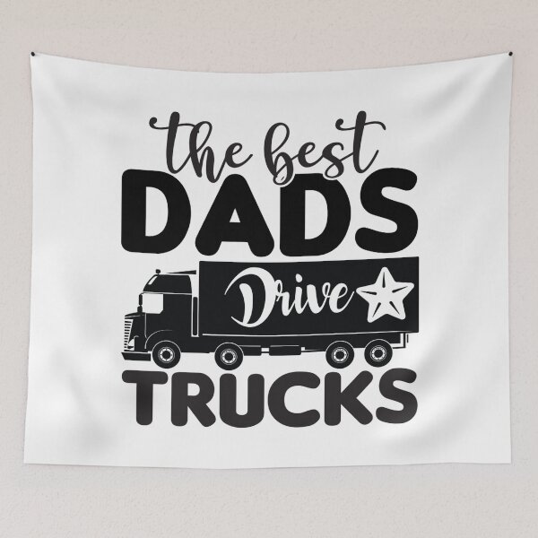 Item preview, The Best Dads Drive Trucks designed and sold by BLKHAS.