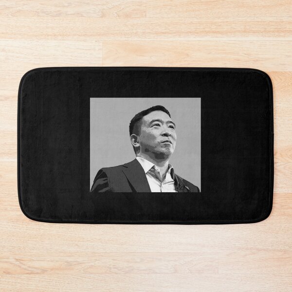 Item preview, Andrew Yang Black And White Sticker designed and sold by donnielnah.