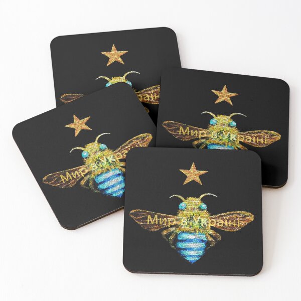 Item preview, Ukraine Bee: Peace in Ukraine designed and sold by ixia.