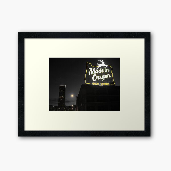 Made In Oregon Framed Art Print