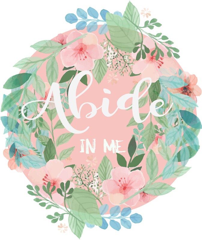 "abide in me" Stickers by dancingmandy96 | Redbubble