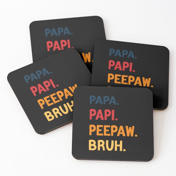 Item preview, Papa Papi Peepaw Bruh Funny Father designed and sold by medbdj.