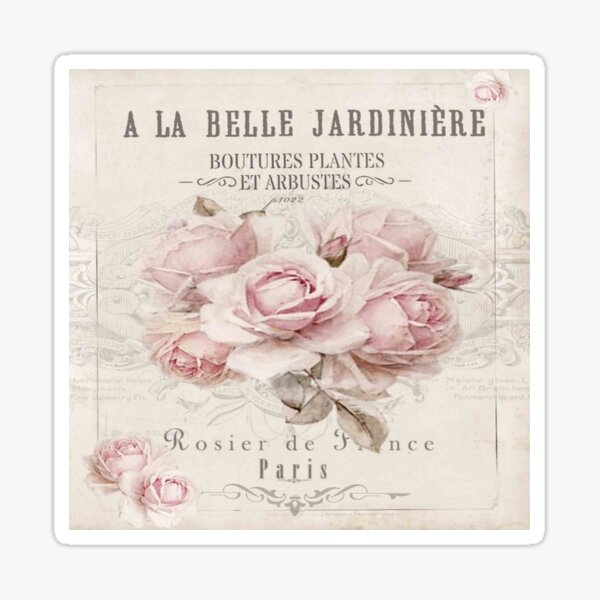 french shabby chic Sticker